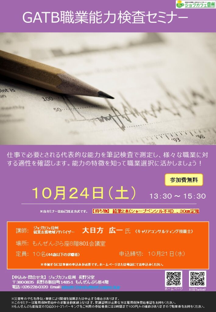 GATB職業能力検査セミナー